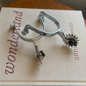 Silver Western Spurs